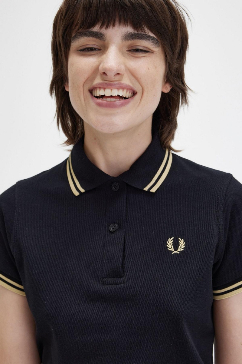 Fred Perry Shirt Fred Perry G12 Femme Noir | FREAH19951