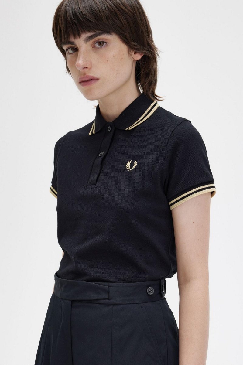 Fred Perry Shirt Fred Perry G12 Femme Noir | FREAH19951