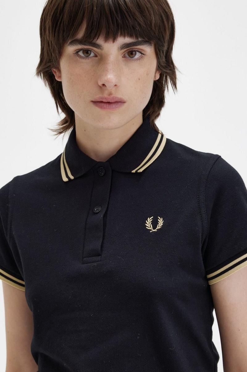 Fred Perry Shirt Fred Perry G12 Femme Noir | FREAH19951