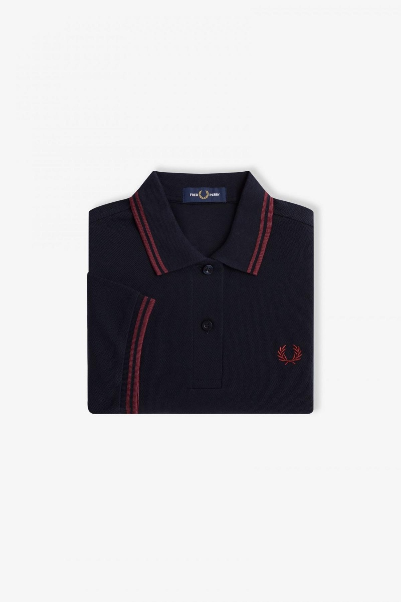 Fred Perry Shirt Fred Perry G3600 Femme Bleu Marine | FREGJ53903