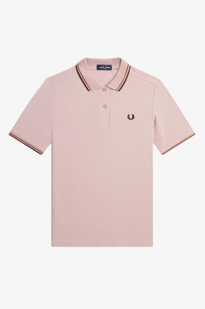 Fred Perry Shirt Fred Perry G3600 Femme Rose Rose | FRJBT60257