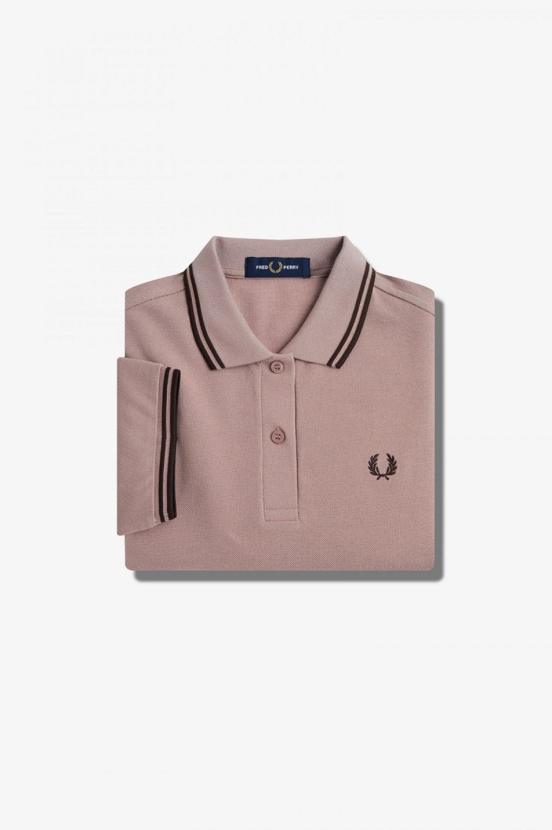 Fred Perry Shirt Fred Perry G3600 Femme Rose Foncé | FRJBT95773