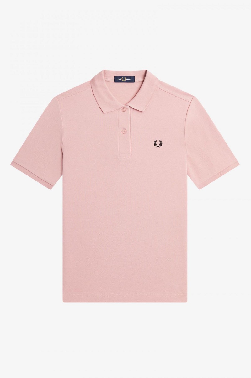 Fred Perry Shirt Fred Perry G6000 Femme Rose Rose Noir | BFRSD75845