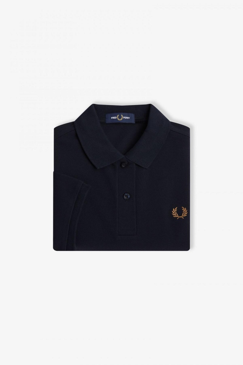 Fred Perry Shirt Fred Perry G6000 Femme Bleu Marine | MFRFT99259