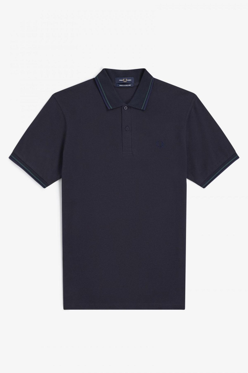 Fred Perry Shirt Fred Perry M12 Homme Bleu Marine Bleu Bleu Marine | FRDYB82704