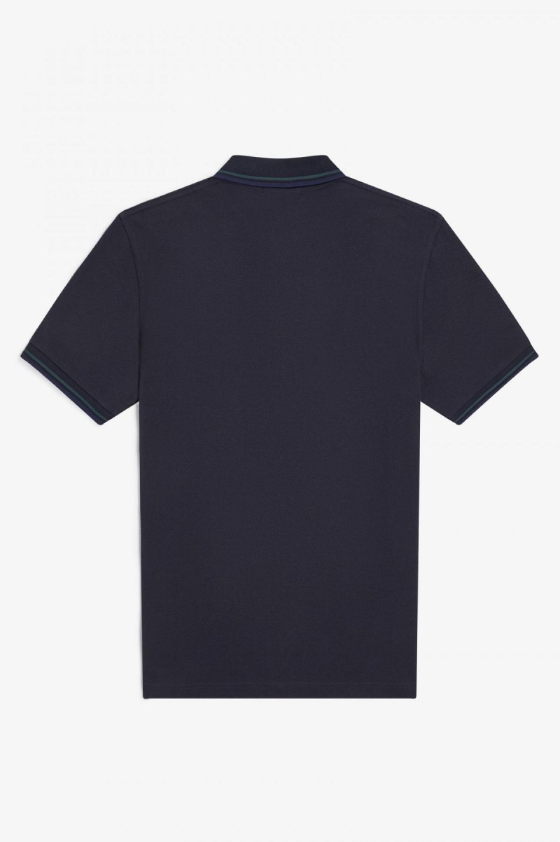 Fred Perry Shirt Fred Perry M12 Homme Bleu Marine Bleu Bleu Marine | FRDYB82704