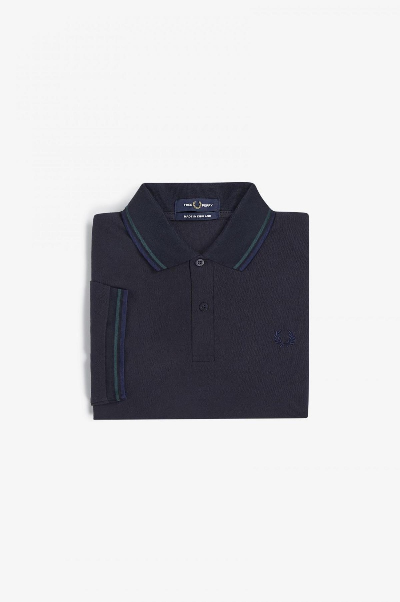 Fred Perry Shirt Fred Perry M12 Homme Bleu Marine Bleu Bleu Marine | FRDYB82704