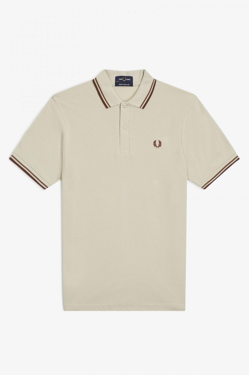 Fred Perry Shirt Fred Perry M12 Homme Noir Marron | FRCIF62657