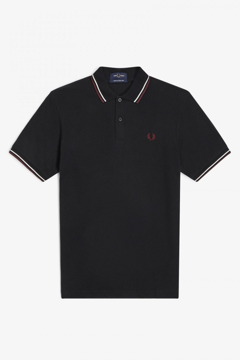 Fred Perry Shirt Fred Perry M12 Homme Noir | ZFRMJ14035