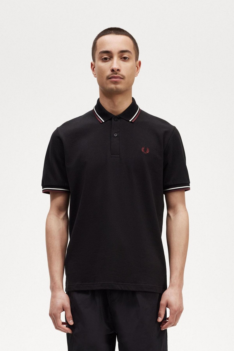 Fred Perry Shirt Fred Perry M12 Homme Noir | ZFRMJ14035