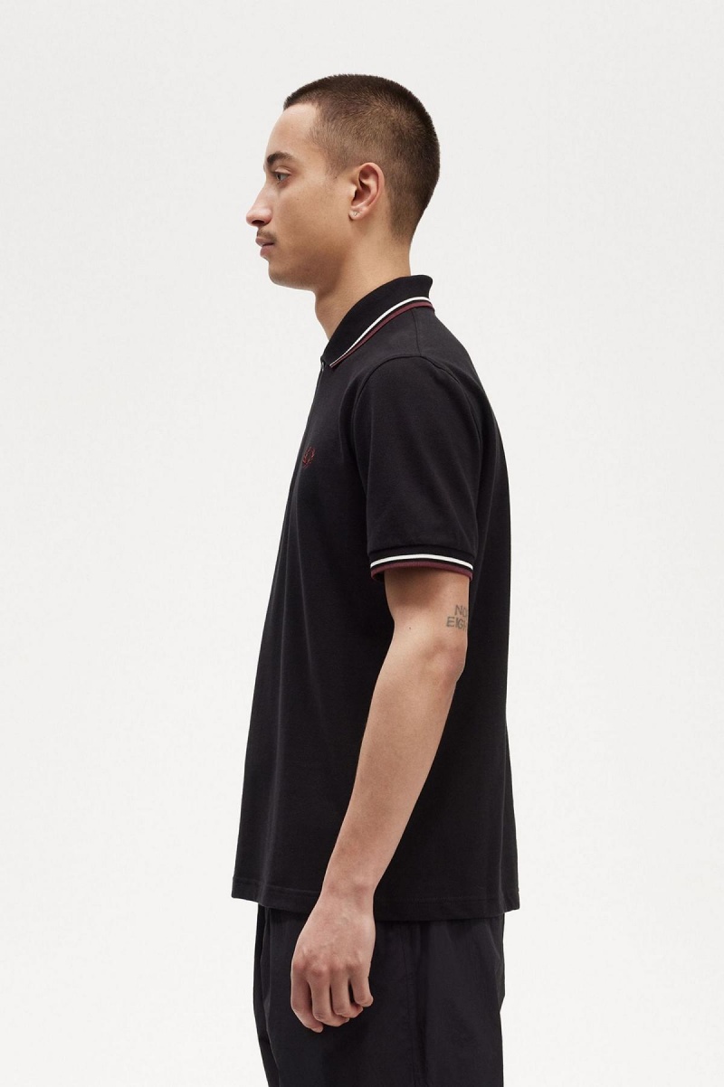 Fred Perry Shirt Fred Perry M12 Homme Noir | ZFRMJ14035