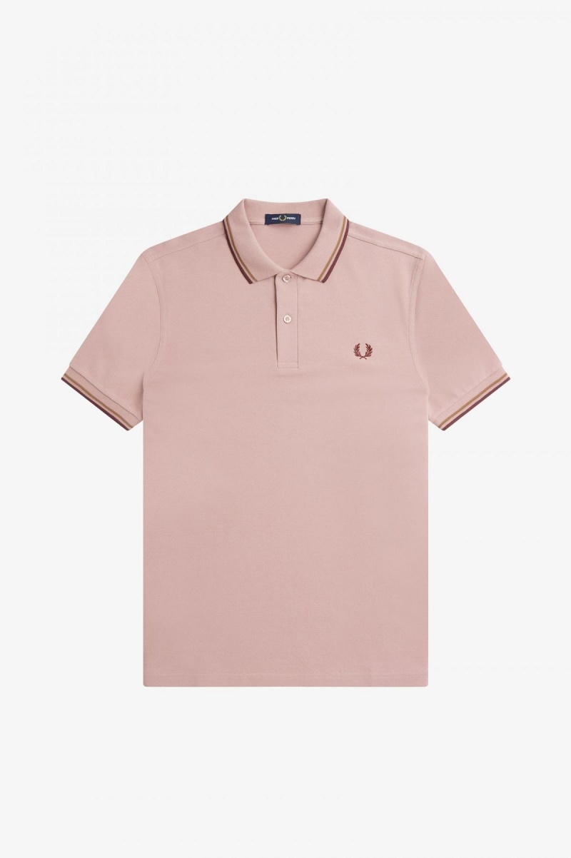 Fred Perry Shirt Fred Perry M3600 Homme Rose Rose | FRJVR75257