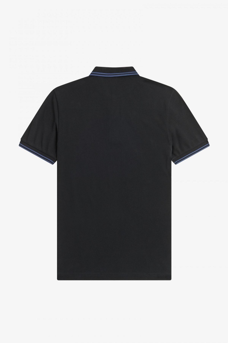 Fred Perry Shirt Fred Perry M3600 Homme Noir Bleu Bleu | DFRVO86077