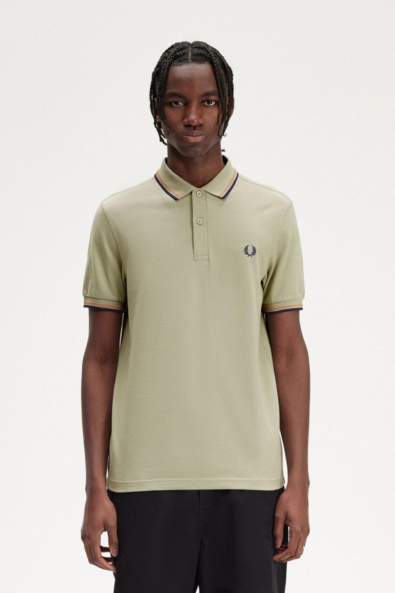 Fred Perry Shirt Fred Perry M3600 Homme Noir Bleu Marine | FRNEJ56016