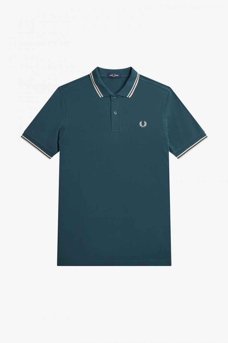 Fred Perry Shirt Fred Perry M3600 Homme Bleu Noir Noir | BFRSD35422