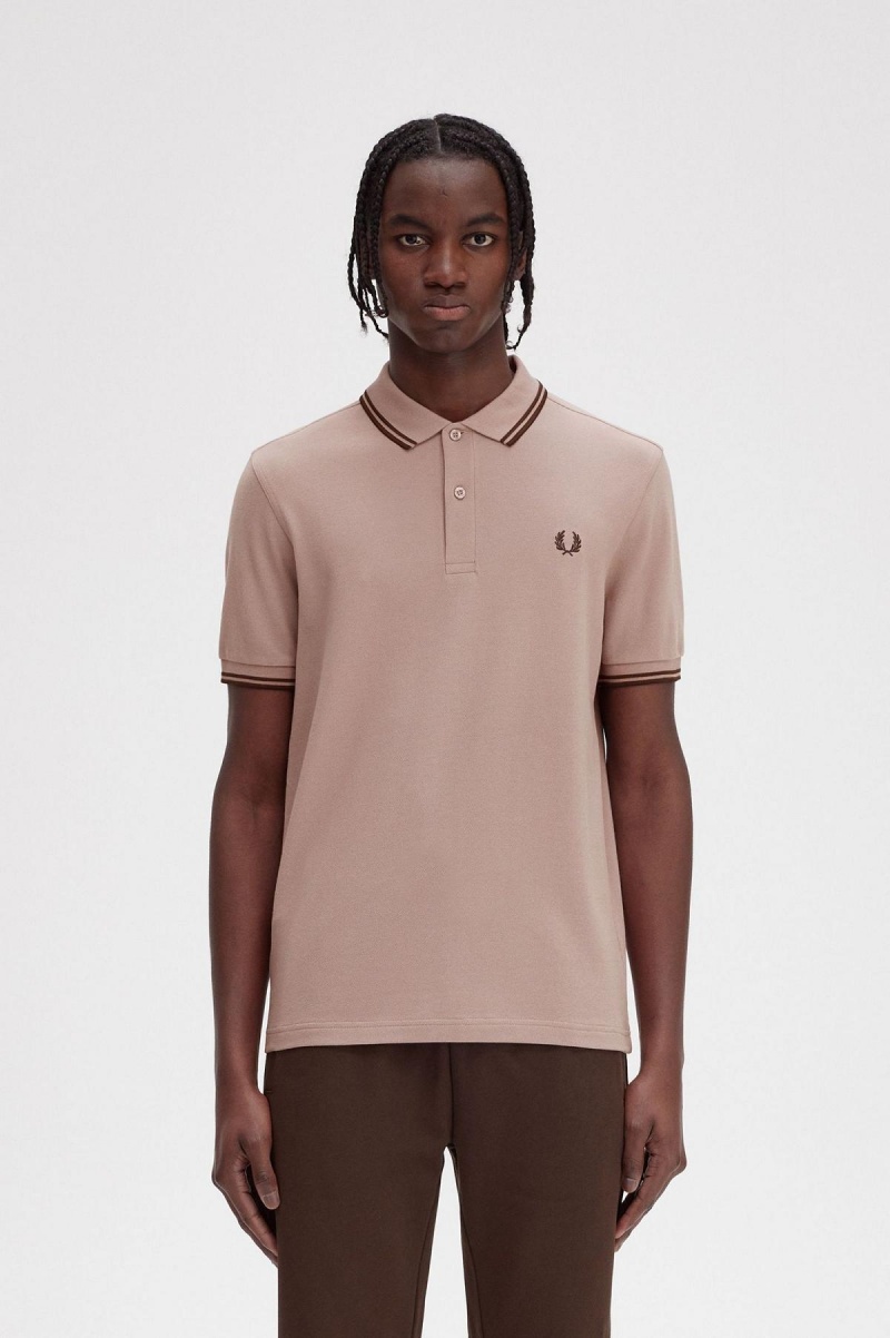 Fred Perry Shirt Fred Perry M3600 Homme Rose Foncé | XFRGW97709