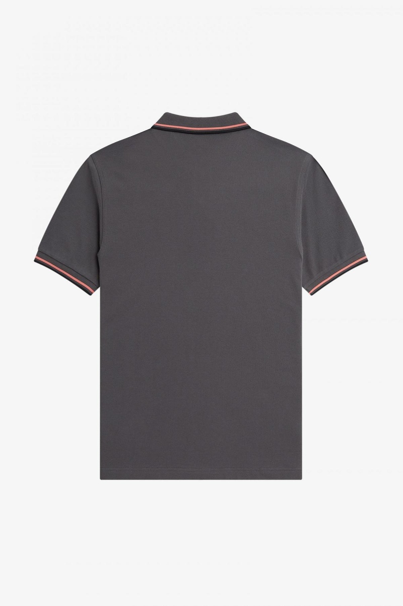 Fred Perry Shirt Fred Perry M3600 Homme Corail Noir | BFRSO76503