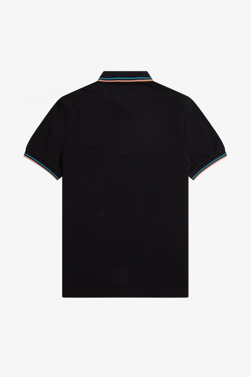 Fred Perry Shirt Fred Perry M3600 Homme Noir Bleu Noir | QFRWA70438