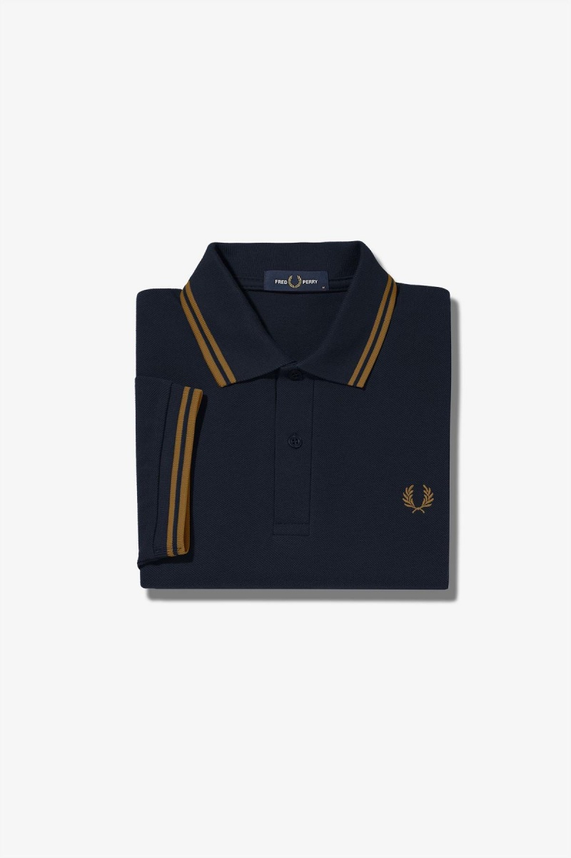 Fred Perry Shirt Fred Perry M3600 Homme Bleu Marine Noir Noir | GFREC13479