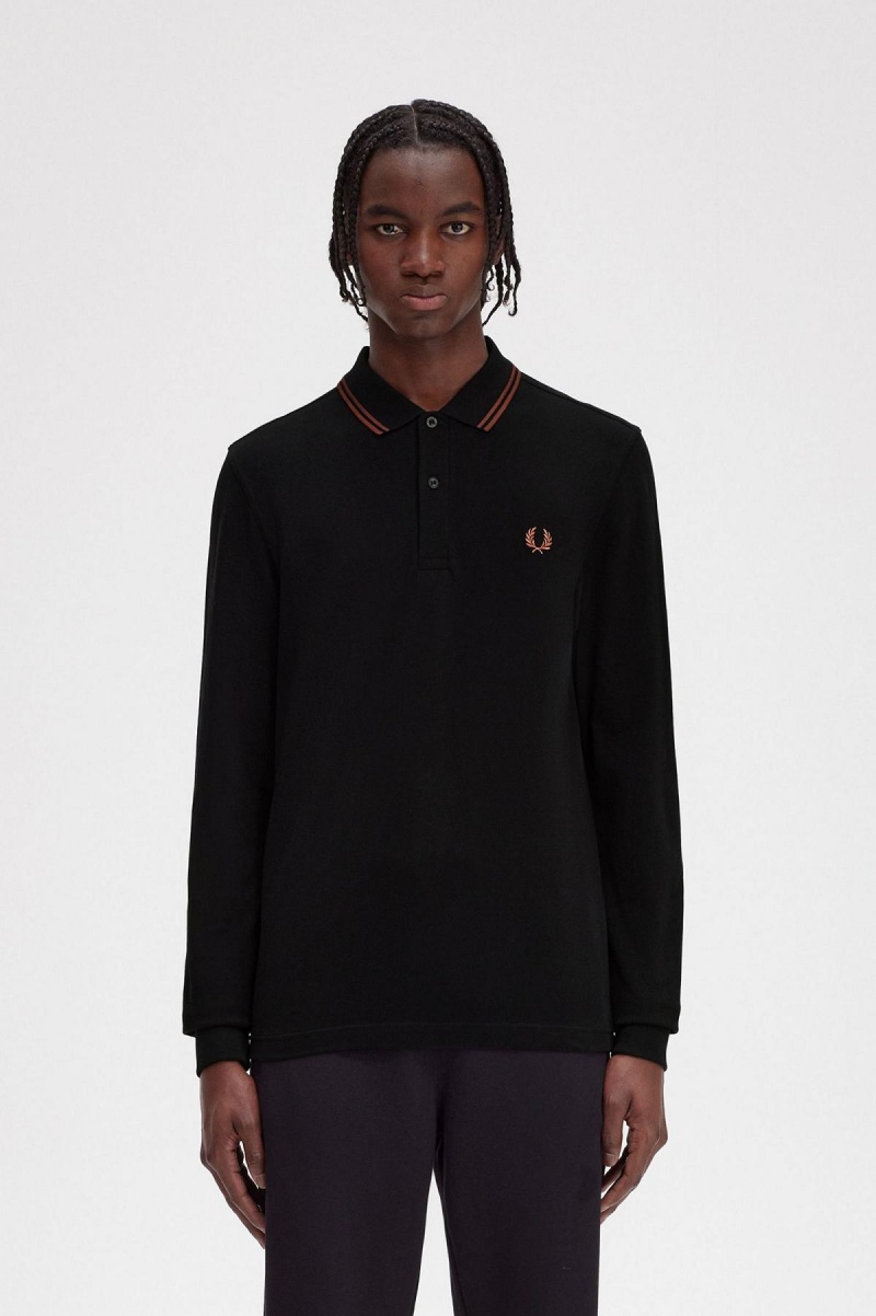 Fred Perry Shirt Fred Perry M3636 Homme Noir Marron Marron | YFRVQ47131