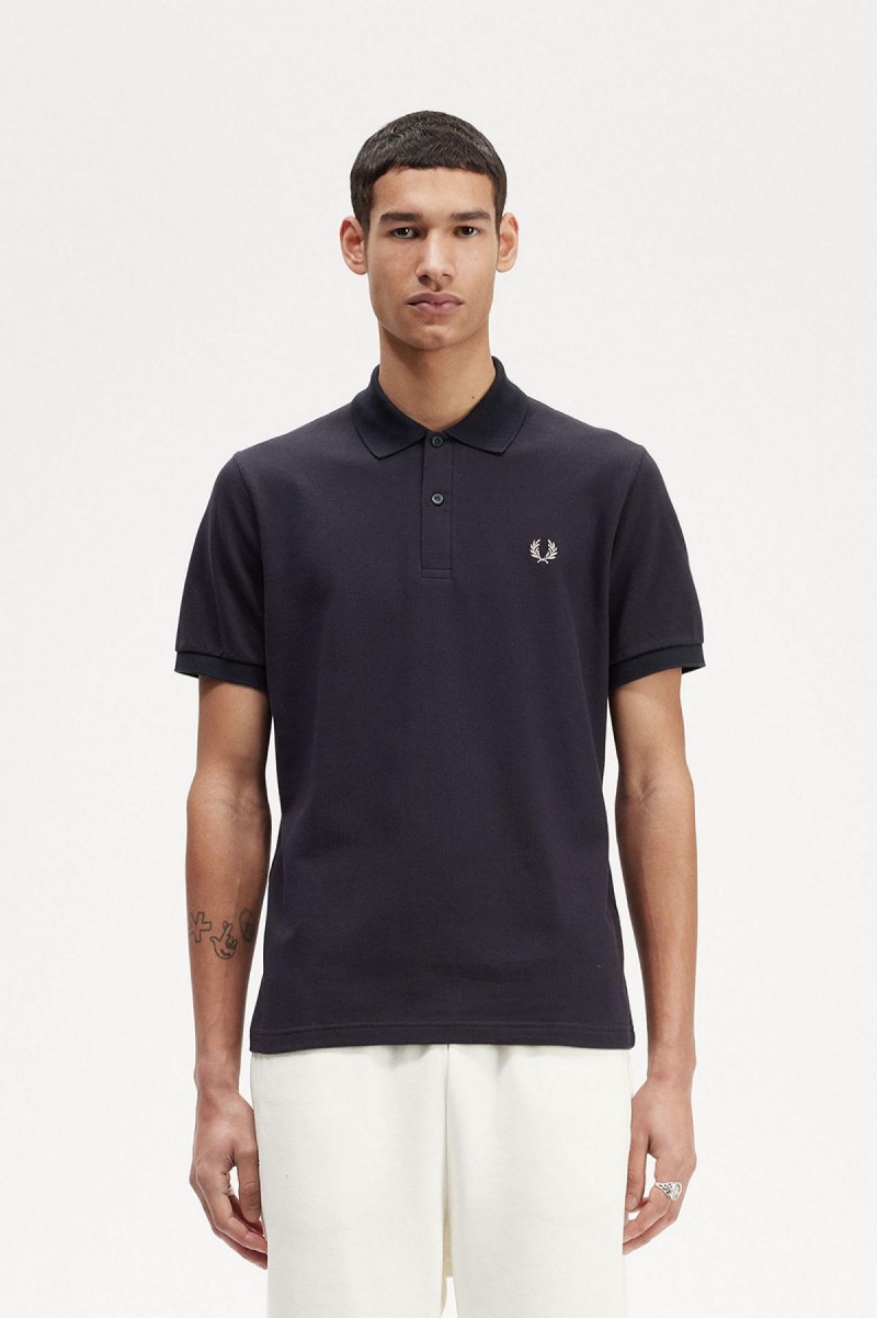 Fred Perry Shirt Fred Perry M3 Homme Bleu Marine Noir | BFRSO32327