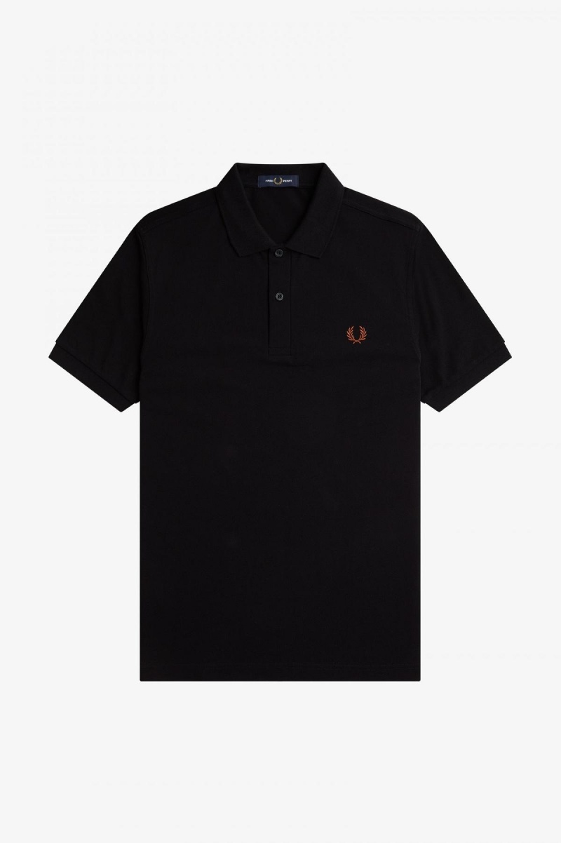 Fred Perry Shirt Fred Perry M6000 Homme Noir Marron | BFRSD59982