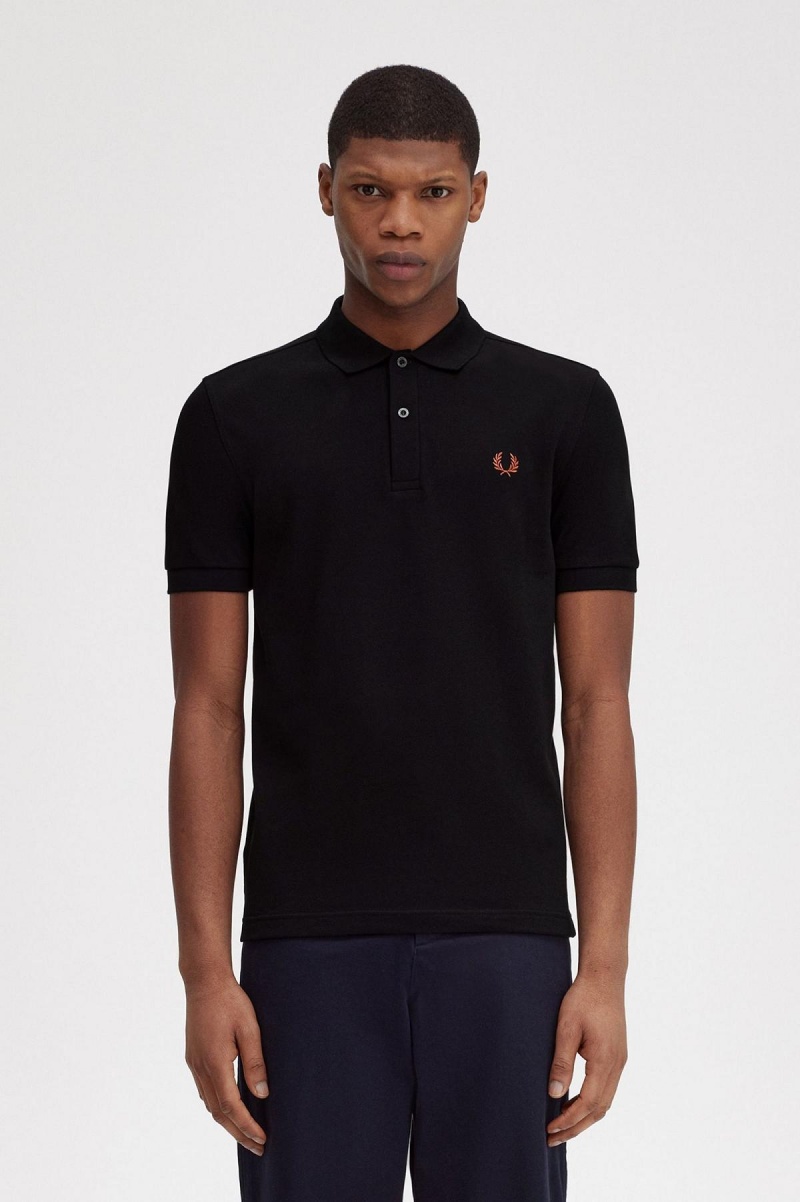 Fred Perry Shirt Fred Perry M6000 Homme Noir Marron | BFRSD59982