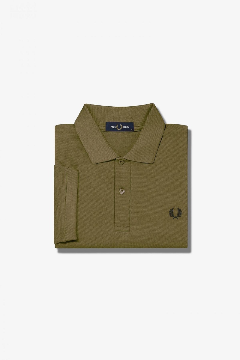 Fred Perry Shirt Fred Perry M6000 Homme Vert Noir | GFREC58529