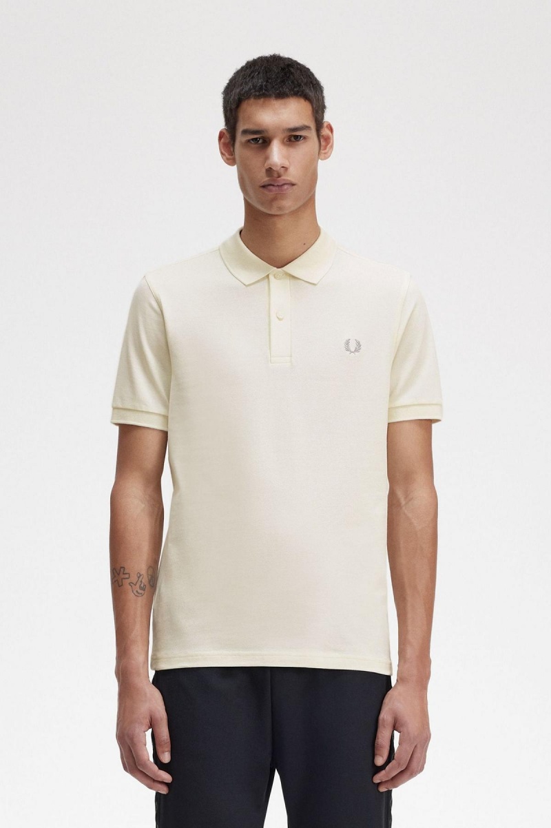 Fred Perry Shirt Fred Perry M6000 Homme Ecru / Limestone | FRXBR22564