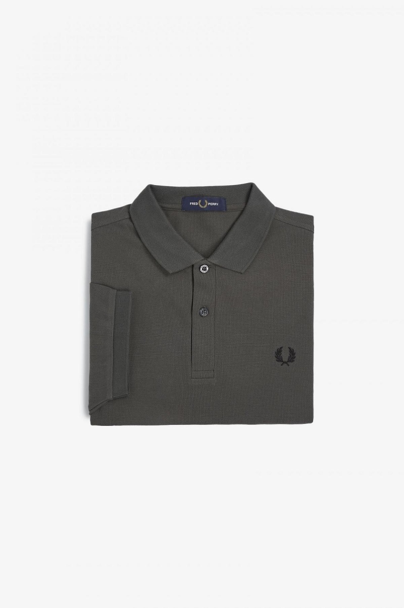 Fred Perry Shirt Fred Perry M6000 Homme Vert Noir | MFRFT94204