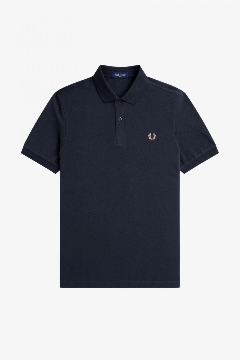 Fred Perry Shirt Fred Perry M6000 Homme Bleu Marine Rose Foncé | FRCVG47654