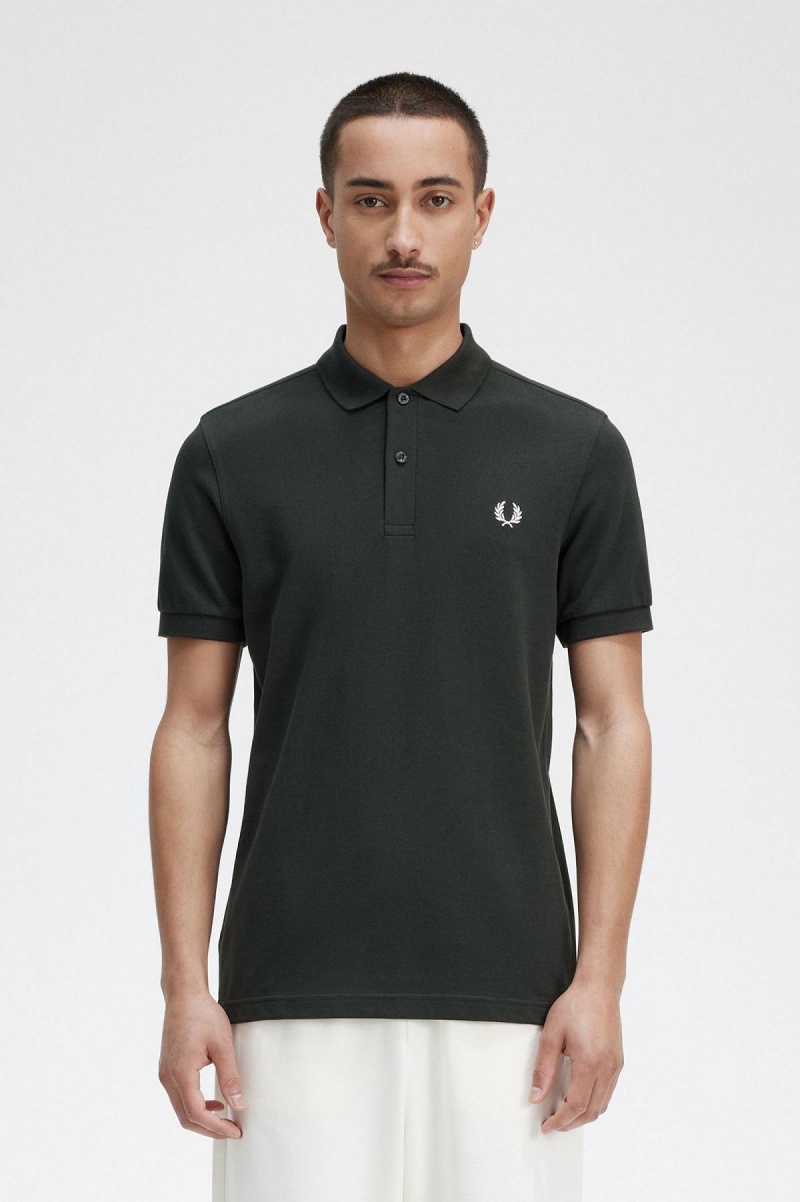 Fred Perry Shirt Fred Perry M6000 Homme Vert Blanche | FRCVG91654