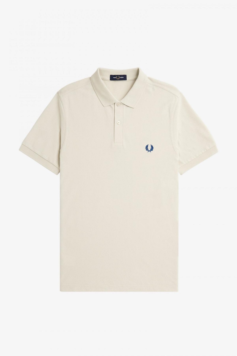 Fred Perry Shirt Fred Perry M6000 Homme Ecru / Shaded Cobalt | GFREC66693