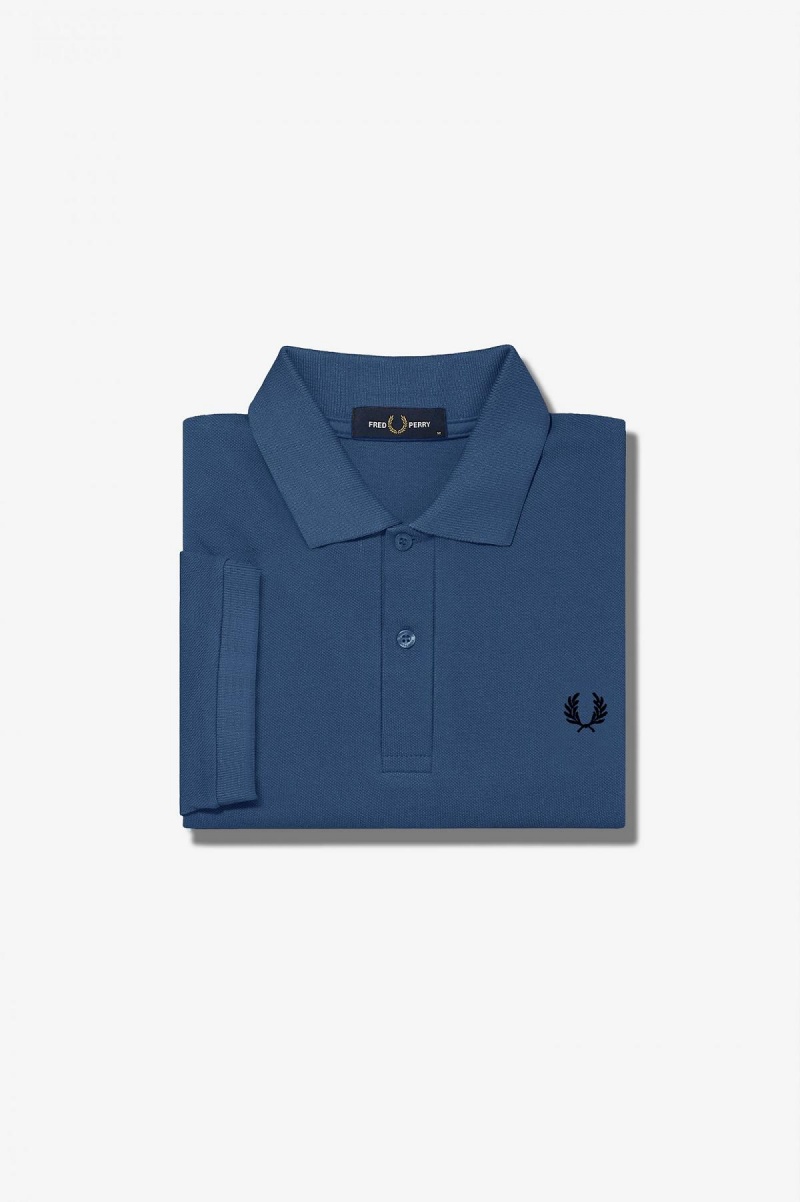 Fred Perry Shirt Fred Perry M6000 Homme Bleu Noir | FRDFL49223