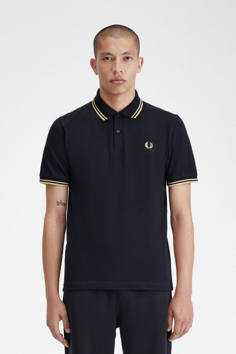 Fred Perry Shirt Fred Perry Makati M12 Homme Noir | EFRHC23872