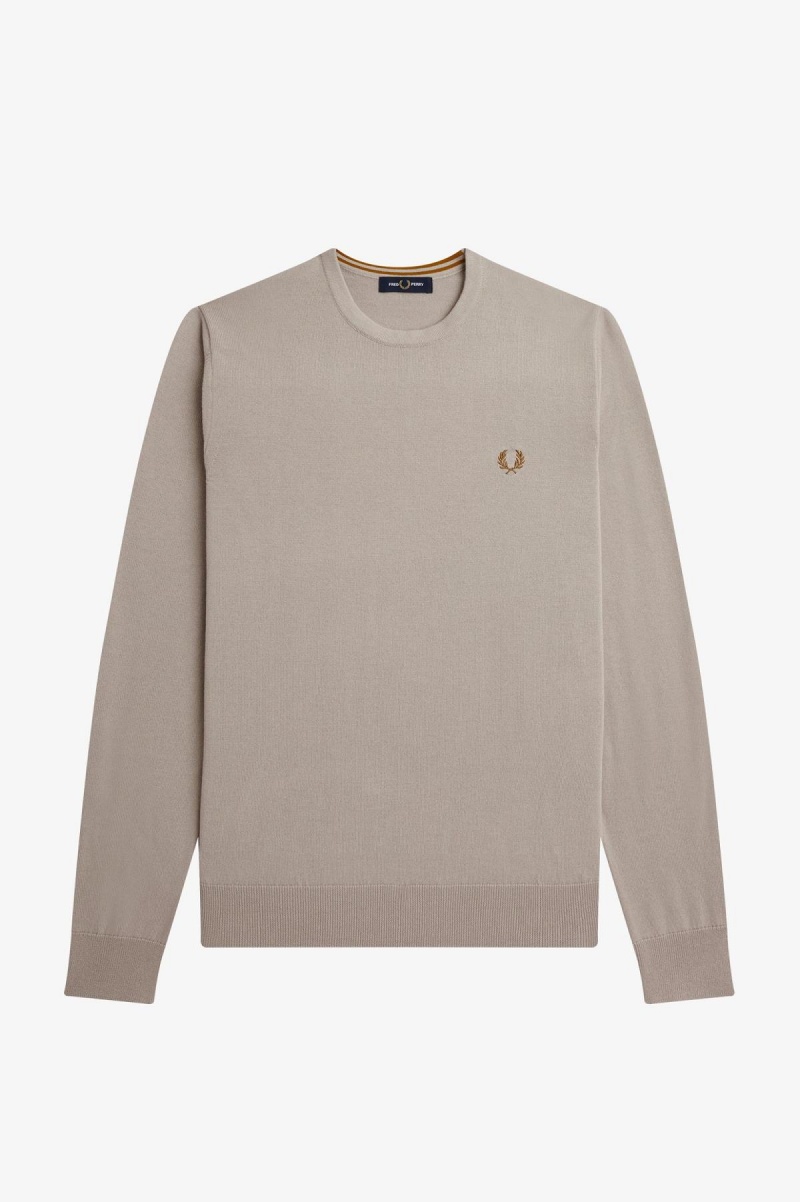 Knitwear Fred Perry Classiche Crew Neck Jumper Homme Noir | XFRBH95885