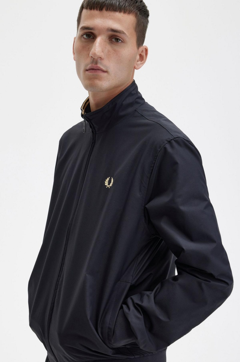 Manteaux Fred Perry Brentham Homme Noir | FREGJ23395