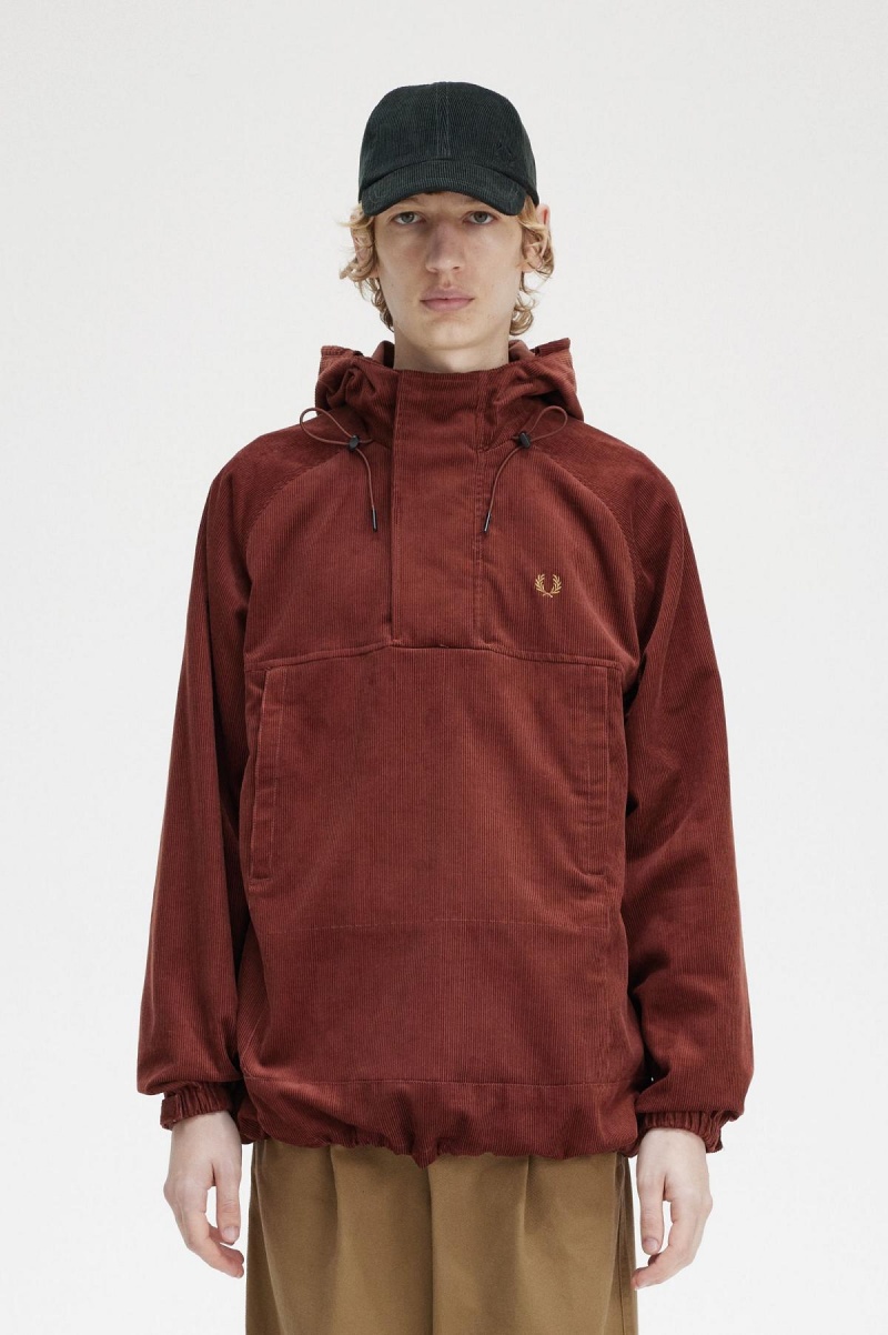 Manteaux Fred Perry Cord Overhead Homme Marron | YFRVQ93023