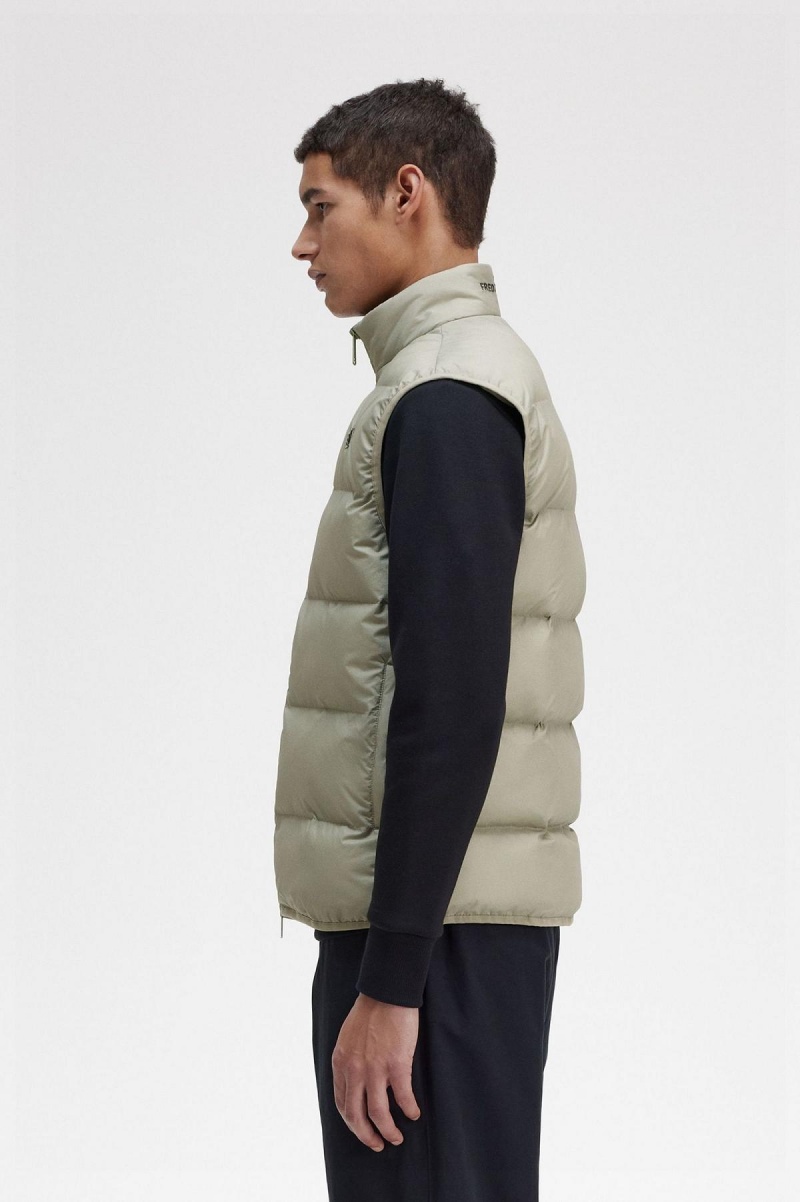 Manteaux Fred Perry Insulated Gilet Homme Seagrass | QFRUV30557