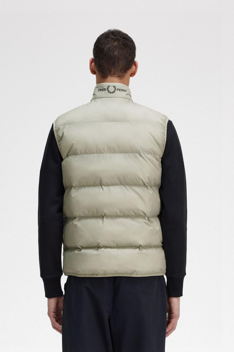 Manteaux Fred Perry Insulated Gilet Homme Seagrass | QFRUV30557