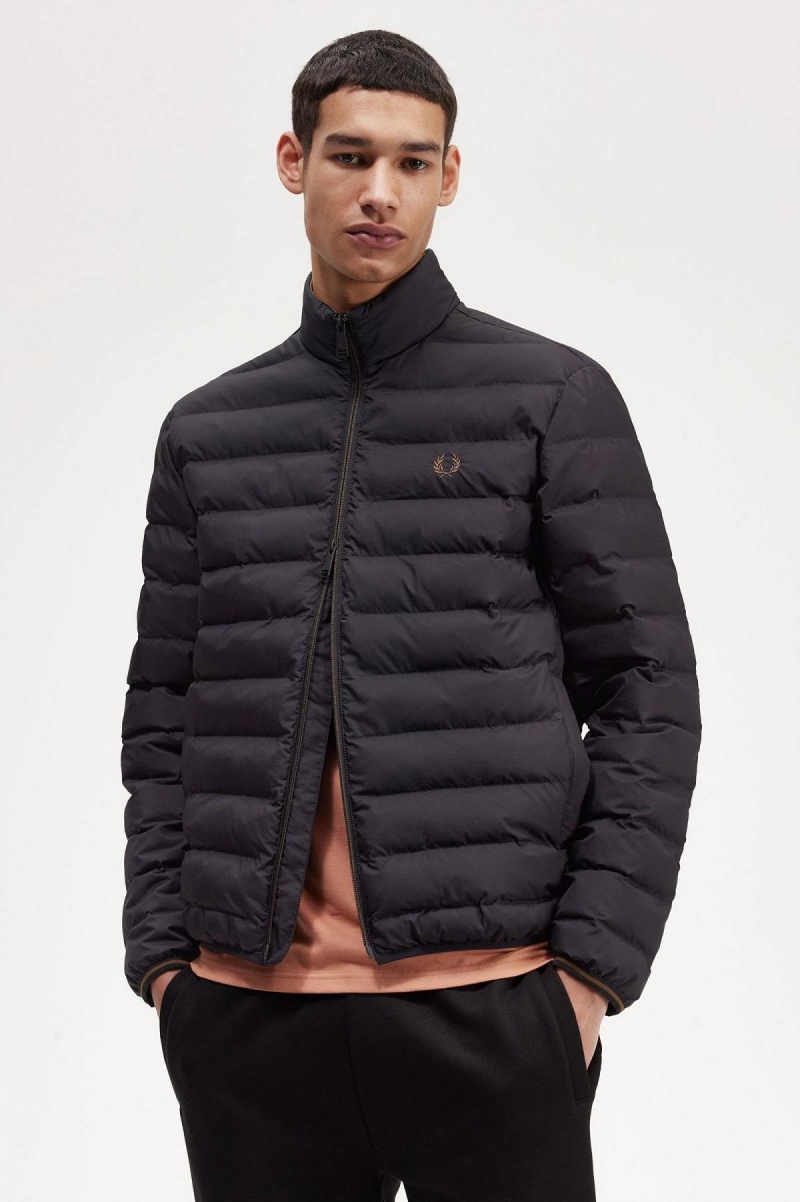 Manteaux Fred Perry Insulated Homme Noir | BFRSD62044