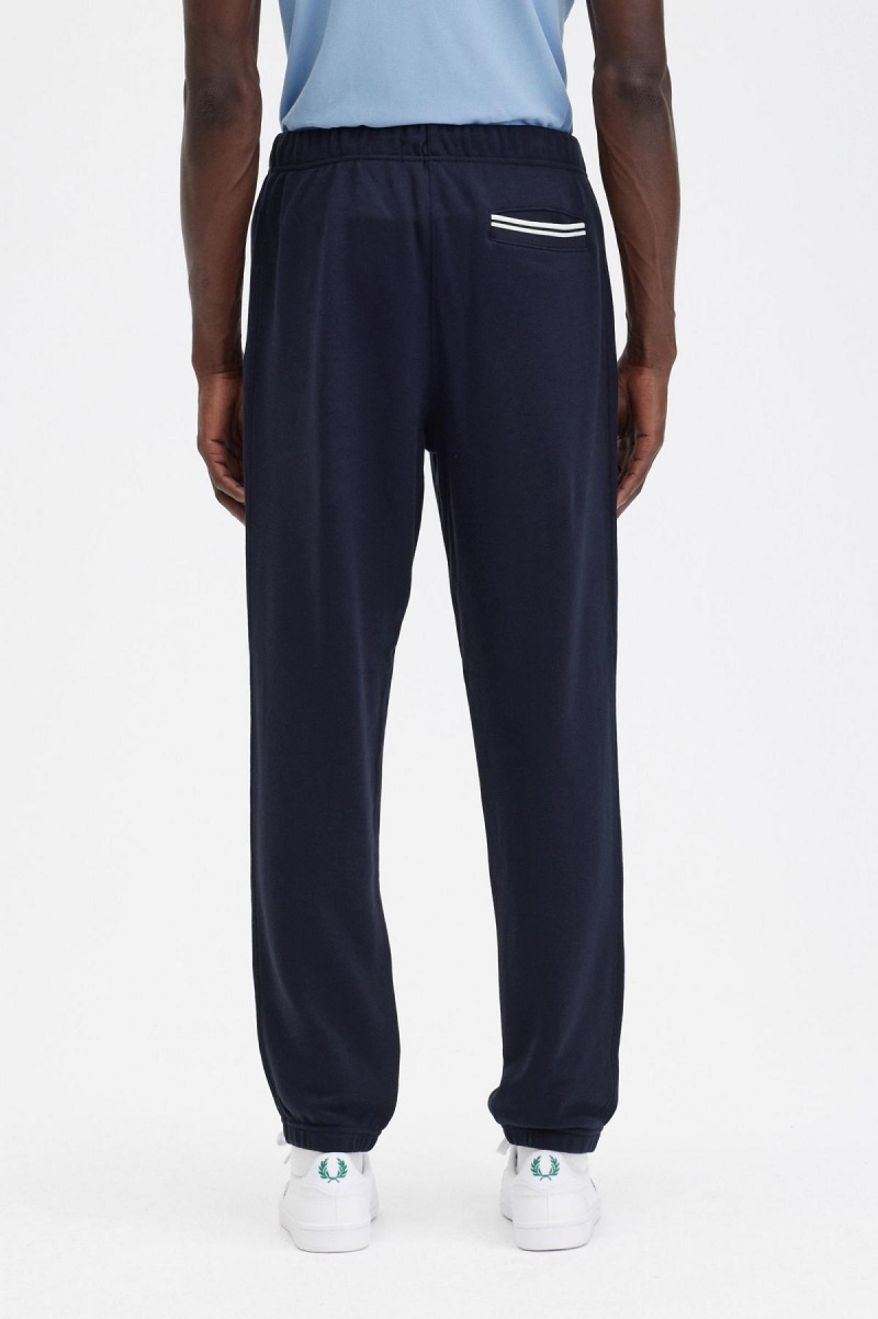 Pantalons Fred Perry Loopback Sweatpant Homme Bleu Marine | ZFRMJ60682