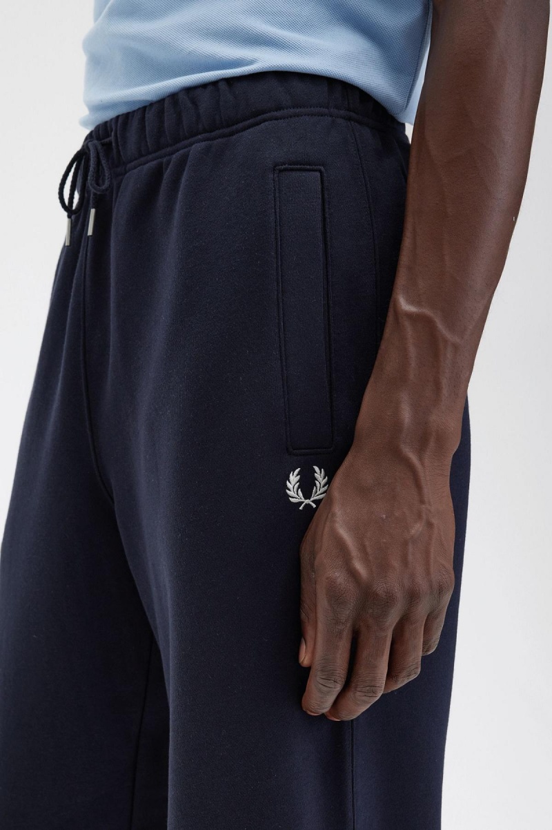 Pantalons Fred Perry Loopback Sweatpant Homme Bleu Marine | ZFRMJ60682