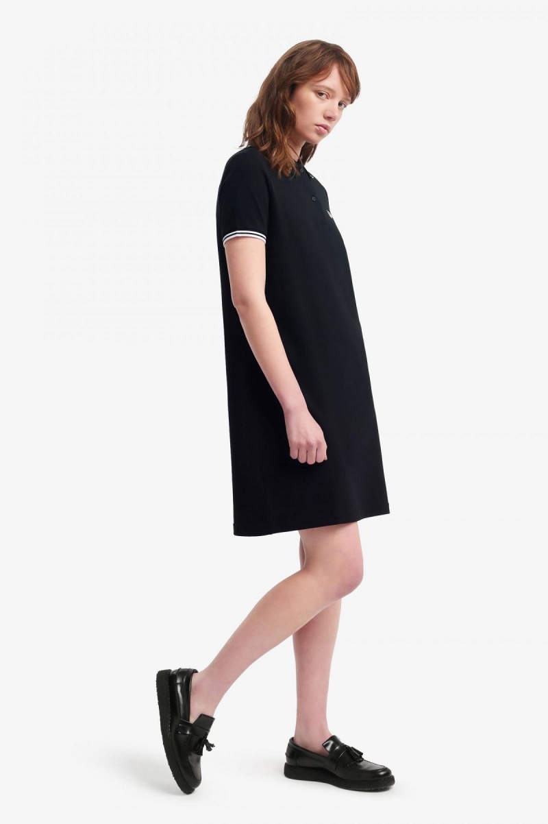 Peignoir Fred Perry Twin Tipped Fred Perry Femme Noir | XFRGW81870