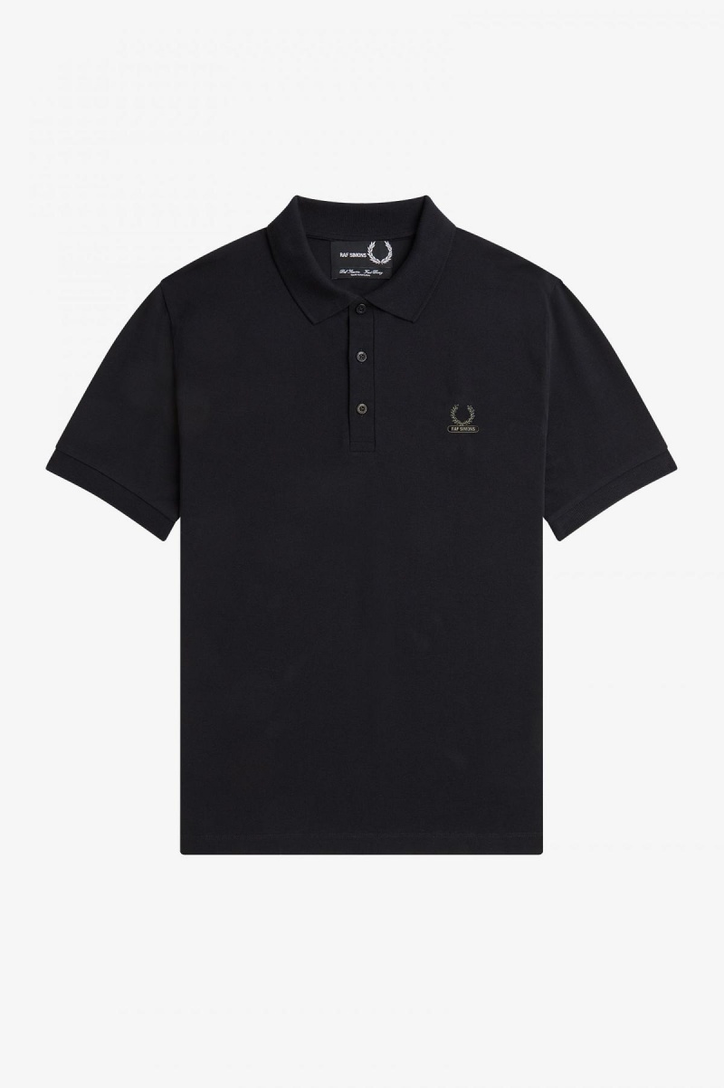 Polos Fred Perry Enamel Pin Polo Shirt Homme Noir | FRDYB32842