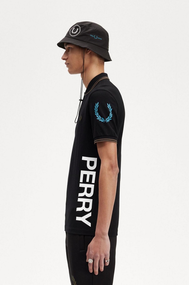 Polos Fred Perry Graphique Branded Fred Perry Shirt Homme Noir | XFRGW74898