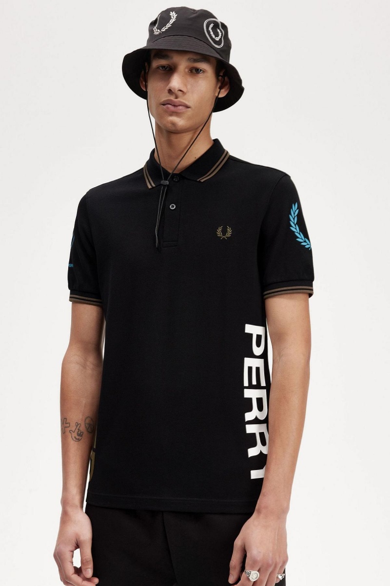 Polos Fred Perry Graphique Branded Fred Perry Shirt Homme Noir | XFRGW74898