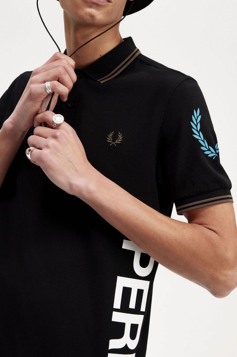 Polos Fred Perry Graphique Branded Fred Perry Shirt Homme Noir | XFRGW74898