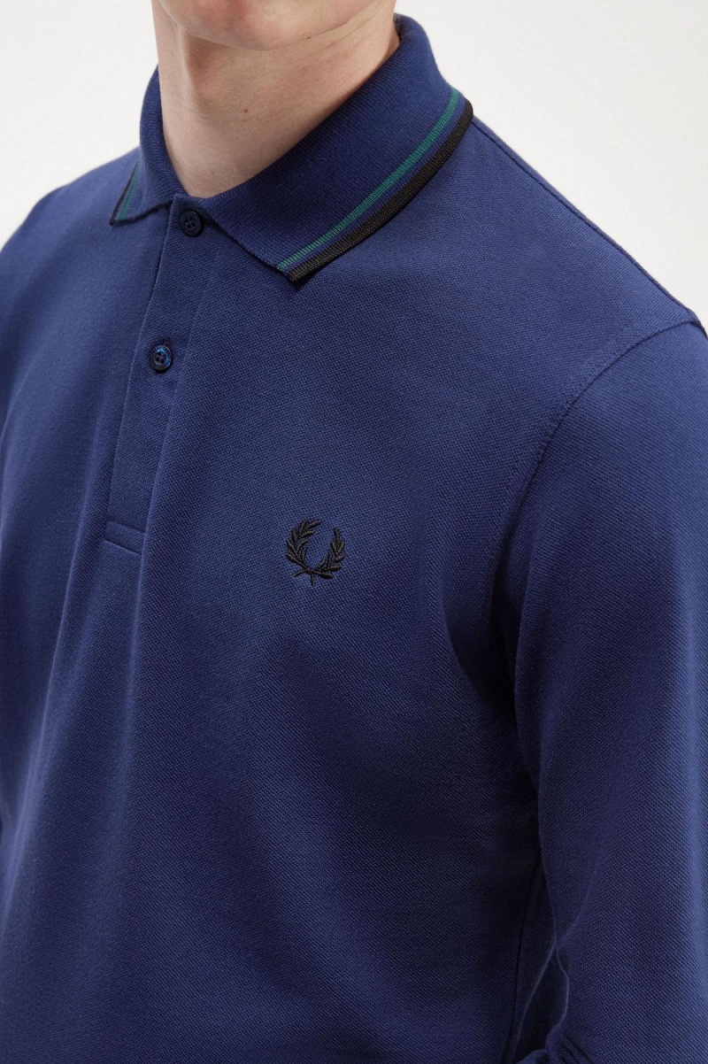 Polos Fred Perry M1212 Homme Bleu Marine Bleu Noir | PFRQX76584