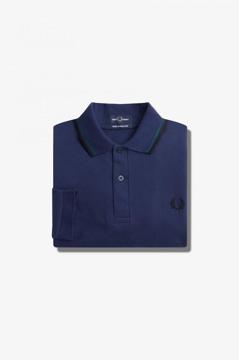 Polos Fred Perry M1212 Homme Bleu Marine Bleu Noir | PFRQX76584